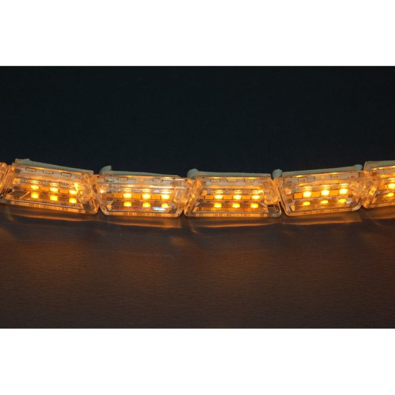 Світлодіодна (LED) стрічка Running Crystall Жовтий-Білий 16 сегментів v3