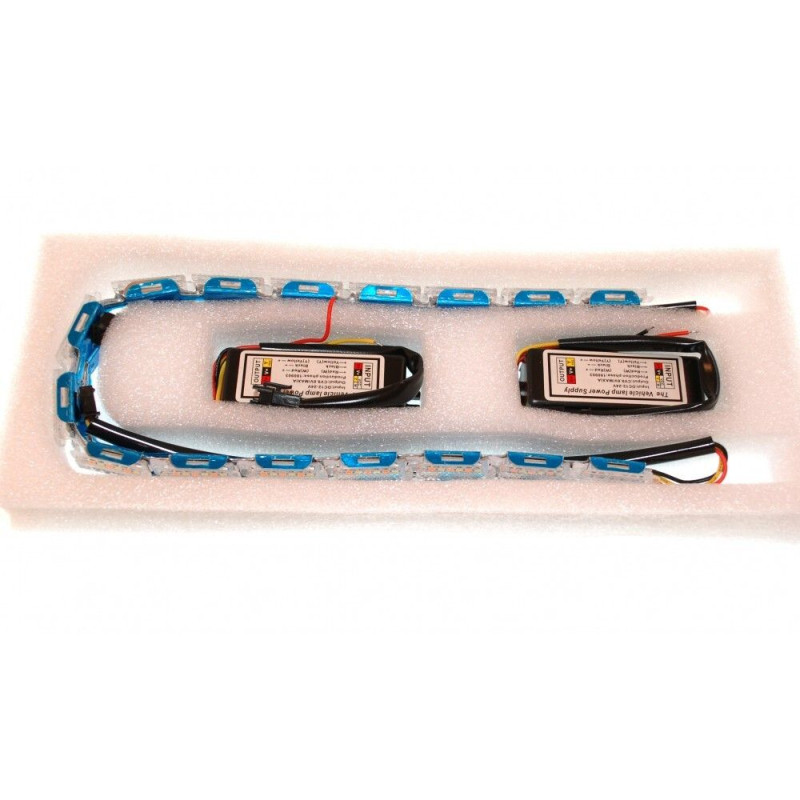 Світлодіодна (LED) стрічка Running Crystall Жовтий-Білий 16 сегментів v4