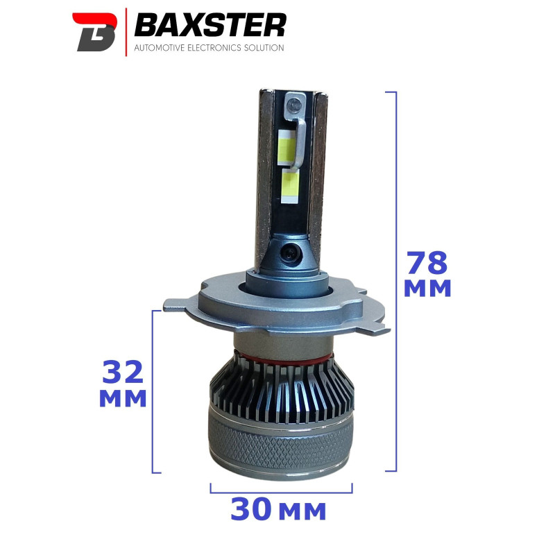 Лампи світлодіодні Baxster PL (Power Light) H4 12V 6000K (2шт)