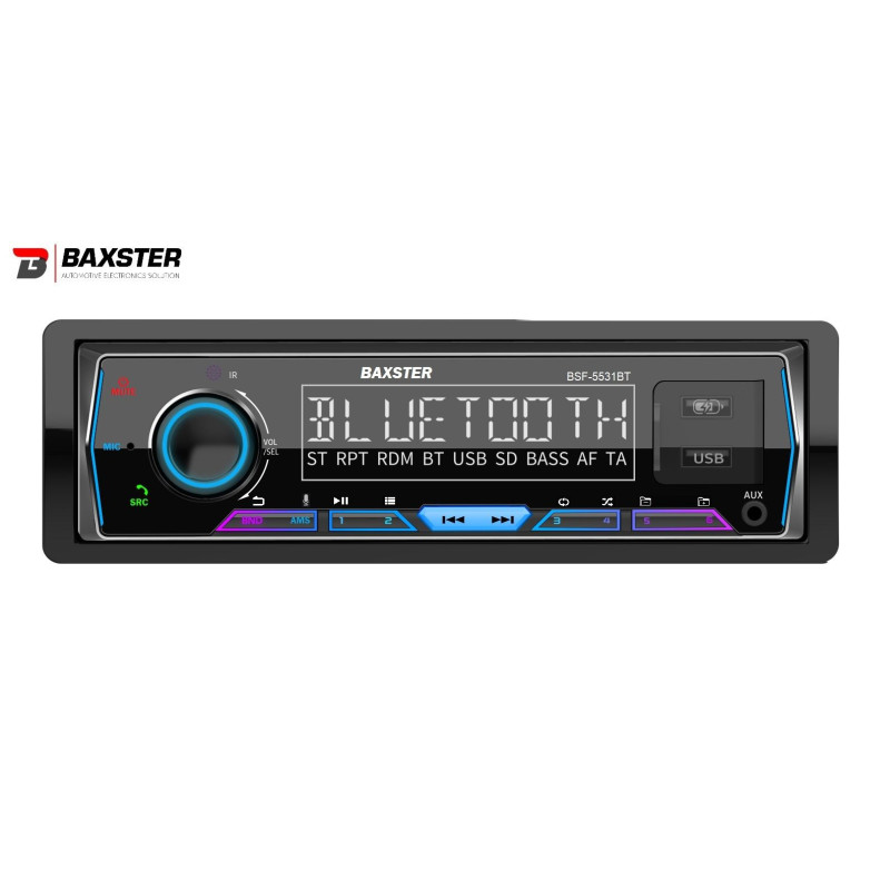 Медіа-ресивер BAXSTER BSF-5531BT MulticolorRGB/BT/SWI