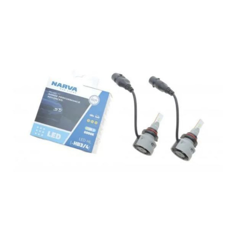 Комплект світлодіодних ламп NARVA HB3/HB4 Range Power Advanced +100% 6000K 12/24V (181858100)