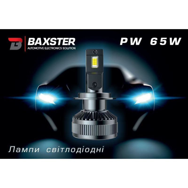 Лампи світлодіодні Baxster PW H4 6000K (2шт)