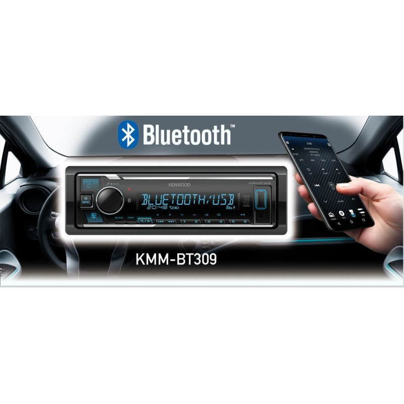 Медіа-ресивер Kenwood KMM-BT309