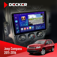Штатна магнітола Jeep Compass, Patriot 2011-2016 Decker D10-009 4x64, DSP, 4G, 2k