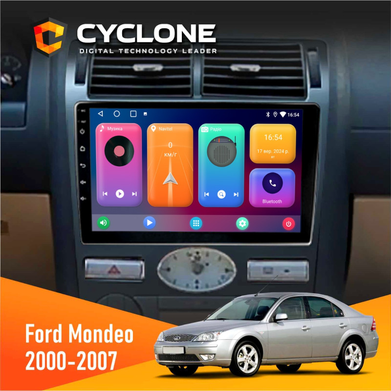 Штатна магнітола Ford Mondeo 2000-2007 Climate Cyclone C9-001 2x32 CPL