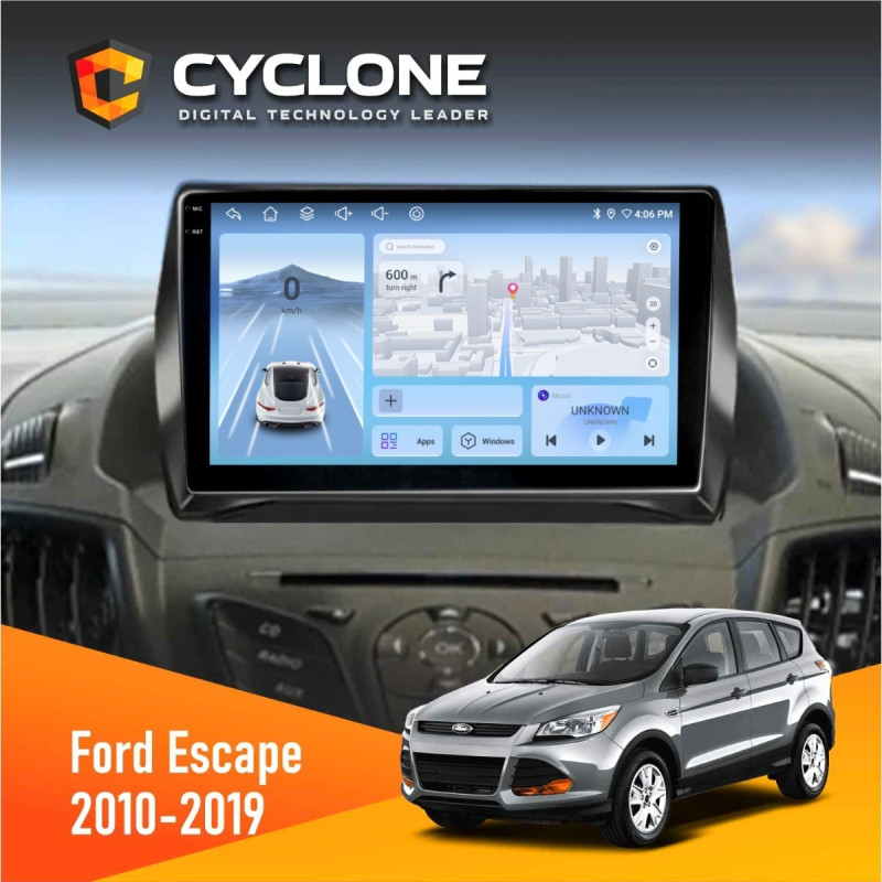 Штатна магнітола Ford Escape 2012-2019 Cyclone C9-012 4x64, DSP, 4G