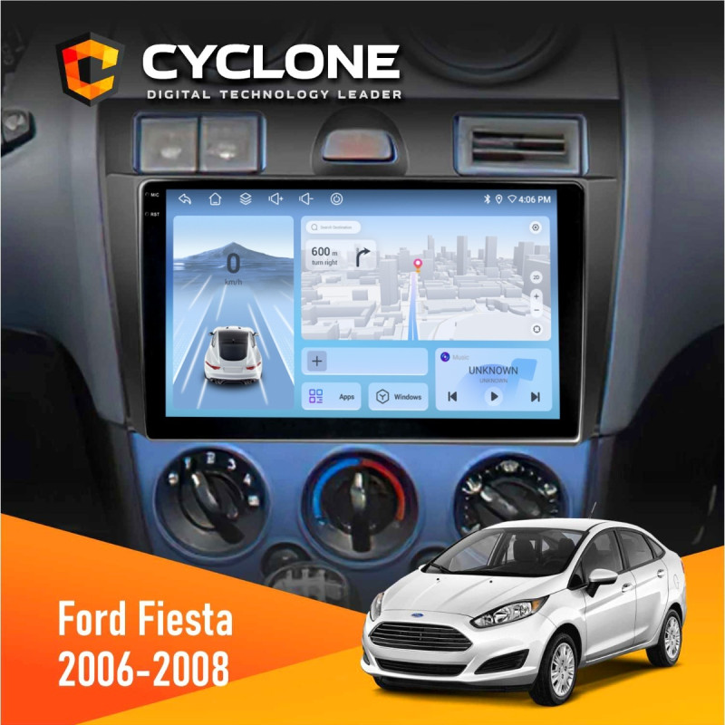 Штатна магнітола Ford Fiesta 2006-2008 Cyclone C9-012 4x64, DSP, 4G