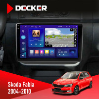 Штатна магнітола Skoda Fabia 2007-2014 Decker D10-009 4x64, DSP, 4G, 2k