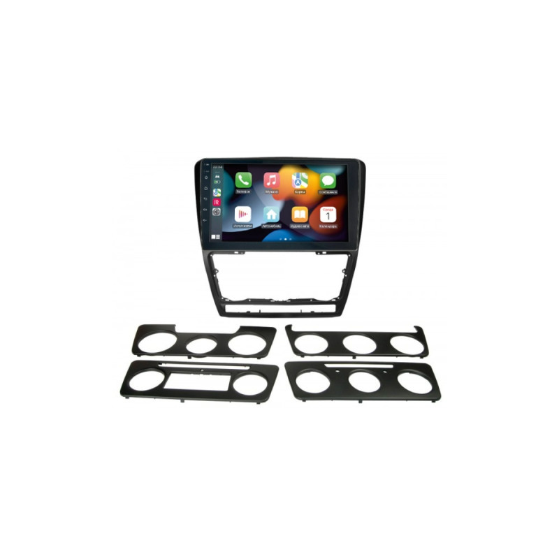 Штатна магнітола Skoda Octavia A5 2008-2013 Black Decker D10-005 4x64, DSP, 360, 4G, 2k