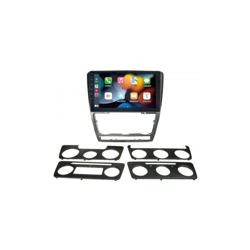 Штатна магнітола Skoda Octavia A5 2008-2013 Silver Decker D10-005 4x64, DSP, 360, 4G, 2k