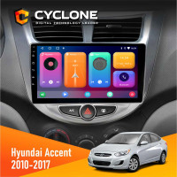 Штатна магнітола Hyundai Accent 2010-2017 Cyclone C9-001 2x32 CPL