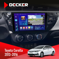 Штатна магнітола Toyota Corolla 2013-2016 Decker D10-009 4x64, DSP, 4G, 2k