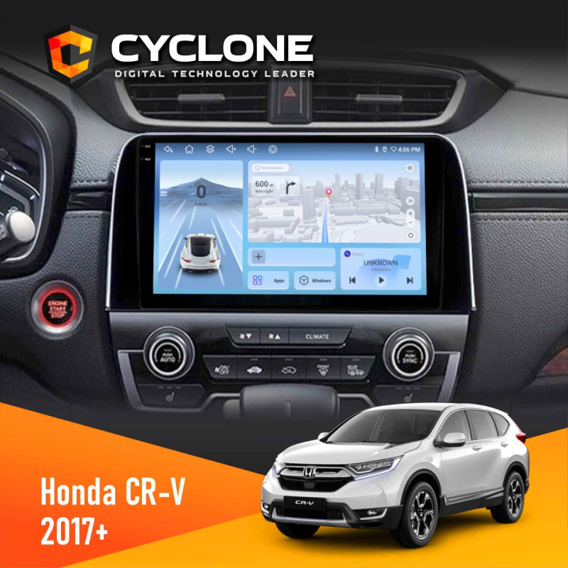 Штатна магнітола Honda CR-V 2017+ Cyclone C9-012 4x64, DSP, 4G