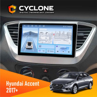 Штатна магнітола Hyundai Accent 2017+ Cyclone C9-012 4x64, DSP, 4G