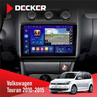 Штатна магнітола Volkswagen Touran 2010-2015 Climate Decker D10-009 4x64, DSP, 4G, 2k