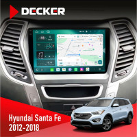 Штатна магнітола Hyundai Santa Fe 2012-2018 CAN Cyclone C9-013 4x64 DSP 4G