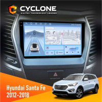 Штатна магнітола Hyundai Santa Fe 2012-2018 CAN Cyclone C9-012 4x64, DSP, 4G