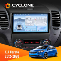 Штатна магнітола KIA Cerato 2012-2020 Cyclone C9-012 4x64, DSP, 4G