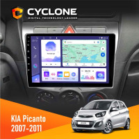 Штатна магнітола KIA Picanto 2007-2011 Cyclone C9-011 4x64, DSP