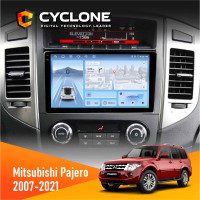 Штатна магнітола Mitsubishi Pajero 2007-2021 Cyclone C9-012 4x64, DSP, 4G