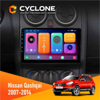 Штатна магнітола Nissan Qashqai 2007-2014 Cyclone C9-001 2x32 CPL