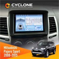 Штатна магнітола Mitsubishi Pajero Sport 2008-2015 Cyclone C9-012 4x64, DSP, 4G