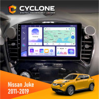 Штатна магнітола Nissan Juke 2011-2019 Cyclone C9-012 4x64, DSP, 4G