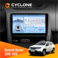 Штатна магнітола Renault Duster 2010-2015 Cyclone C9-012 4x64, DSP, 4G