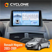 Штатна магнітола Renault Megane II 2003-2009 Cyclone C9-012 4x64, DSP, 4G