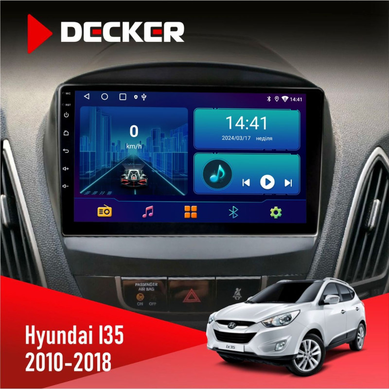 Штатна магнітола Hyundai ix35 2010-2018 Decker D9-006 4x64, 4G
