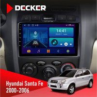 Штатна магнітола Hyundai Santa Fe 2000-2006 Decker D9-006 4x64, 4G