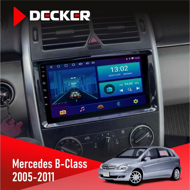 Штатна магнітола Mercedes-Benz B-Class (W245) 2005-2011 AMP Decker D9-006 4x64, 4G