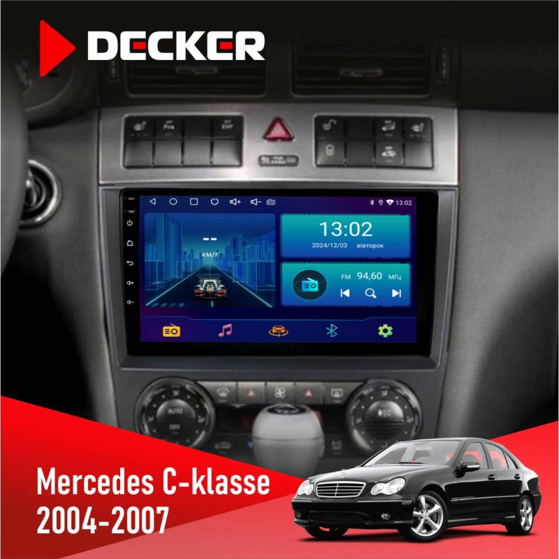 Штатна магнітола Mercedes-Benz C-Class (W203) 2004-2007 AMP Decker D9-006 4x64, 4G