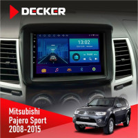 Штатна магнітола Mitsubishi Pajero Sport 2008-2015 Decker D9-006 4x64, 4G