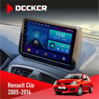 Штатна магнітола Renault Clio 2005-2014 Decker D9-006 4x64, 4G