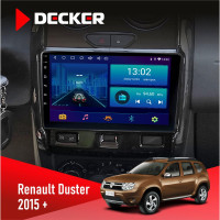 Штатна магнітола Renault Duster 2015-2022 Decker D9-006 4x64, 4G