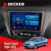 Штатна магнітола Skoda Rapid 2013-2018 Decker D9-006 4x64, 4G