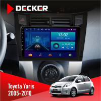 Штатна магнітола Toyota Yaris 2005-2010 Decker D9-006 4x64, 4G