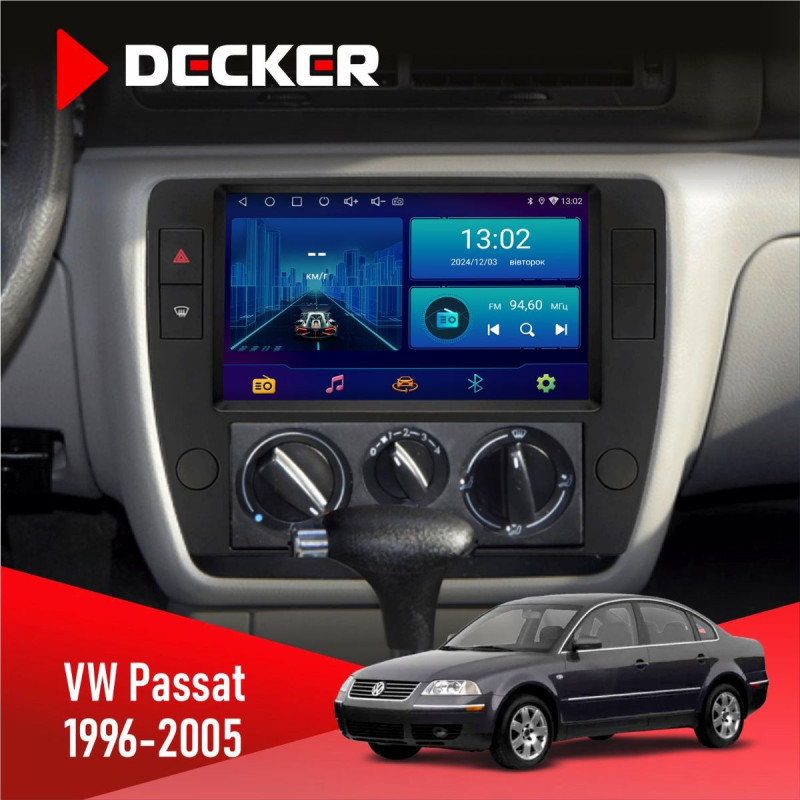 Штатна магнітола Volkswagen Passat 1996-2005 Decker D9-006 4x64, 4G