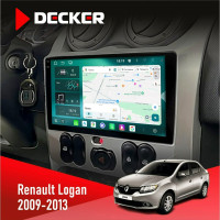 Штатна магнітола Renault Logan 2009-2013 Cyclone C9-013 4x64 DSP 4G