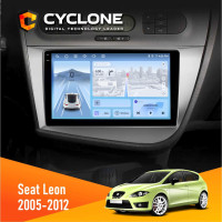 Штатна магнітола Seat Leon 2005-2015 Cyclone C9-012 4x64, DSP, 4G