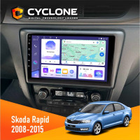 Штатна магнітола Skoda Rapid 2013-2018 Cyclone C9-012 4x64, DSP, 4G