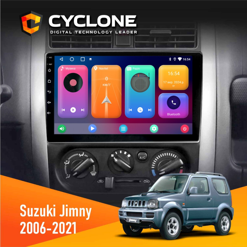Штатна магнітола Suzuki Jimny 2006-2021 Cyclone C9-001 2x32 CPL