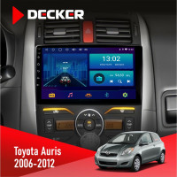 Штатна магнітола Toyota Auris 2006-2012 Decker D9-006 4x64, 4G