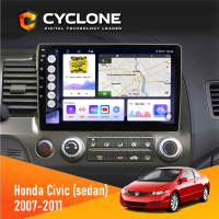 Штатна магнітола Honda Civic 2007-2011 (Sedan) Cyclone C10-011 4x64, DSP