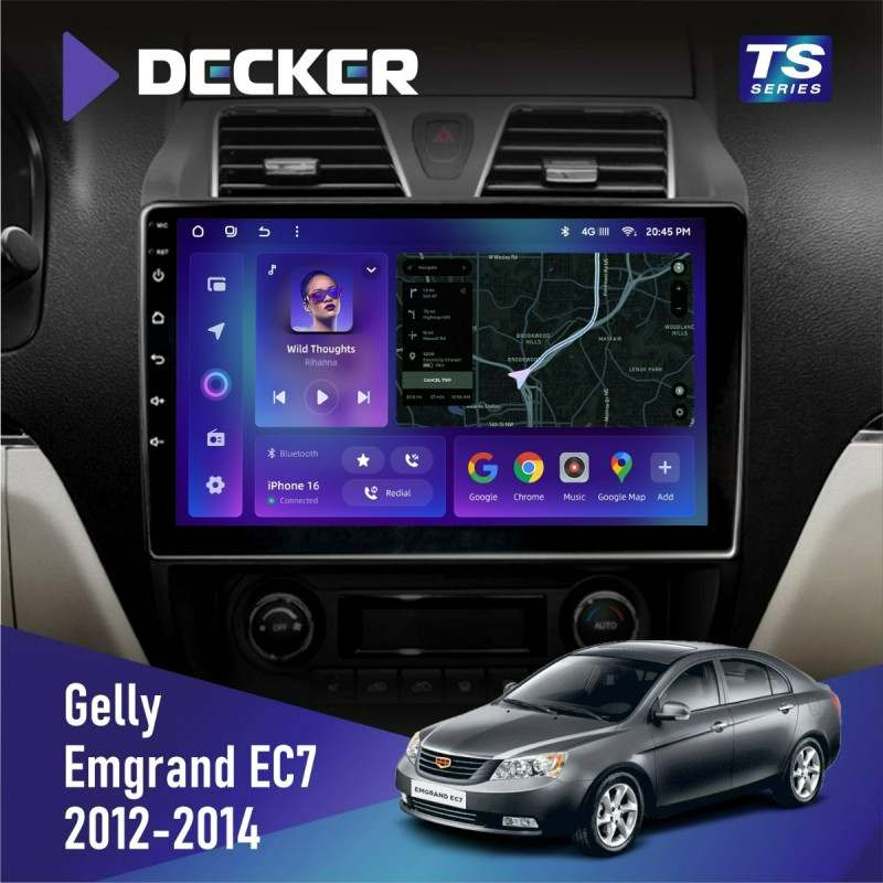 Штатна магнітола Geely Emgrand EC7 2012-2014 Cyclone C10-013 4x64 DSP 4G