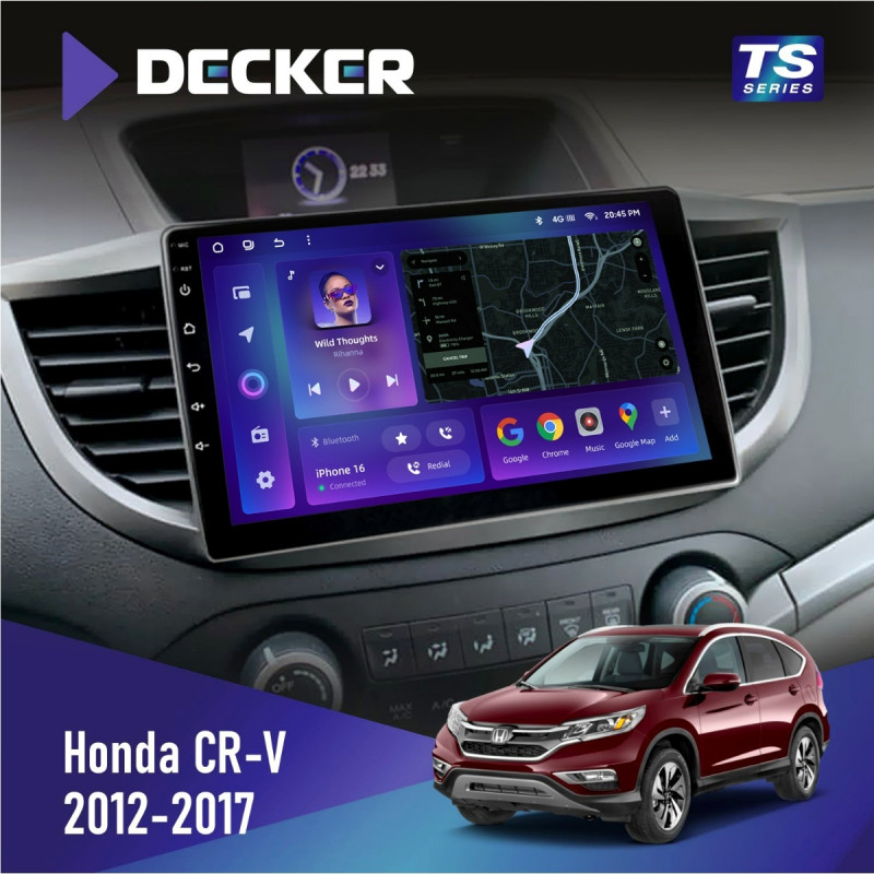 Штатна магнітола Honda CR-V 2012-2017 Cyclone C10-013 4x64 DSP 4G