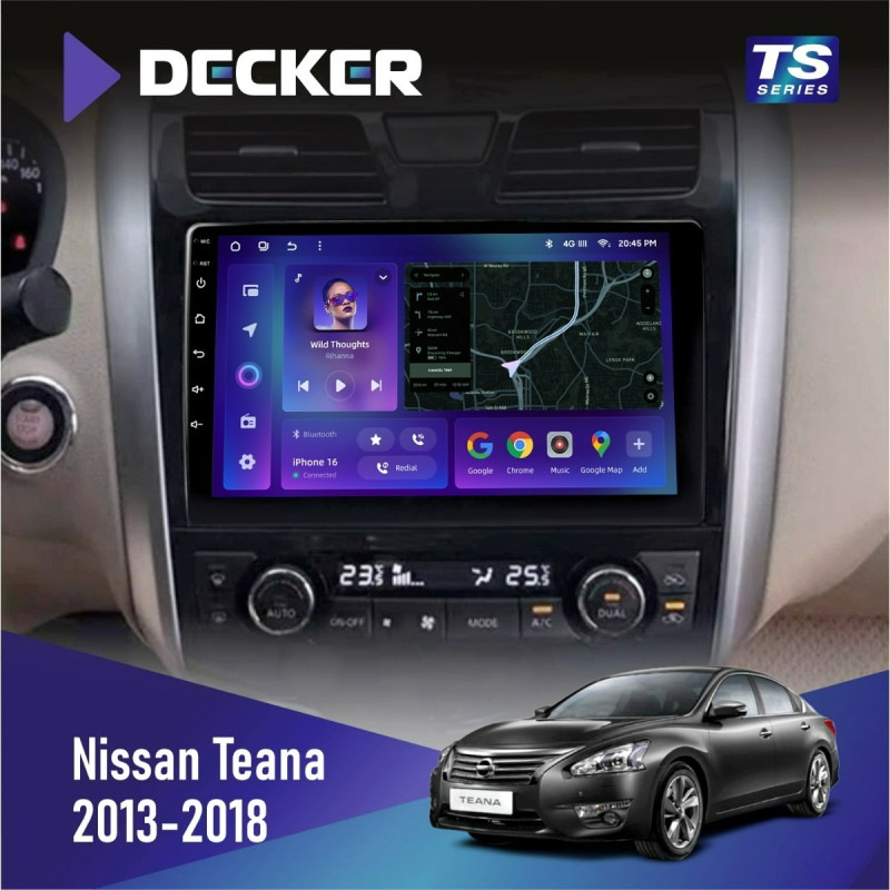 Штатна магнітола Nissan Teana 2013-2018 Cyclone C10-013 4x64 DSP 4G