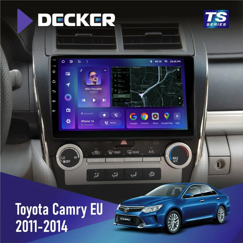 Штатна магнітола Toyota Camry 2011-2014 Cyclone C10-013 4x64 DSP 4G