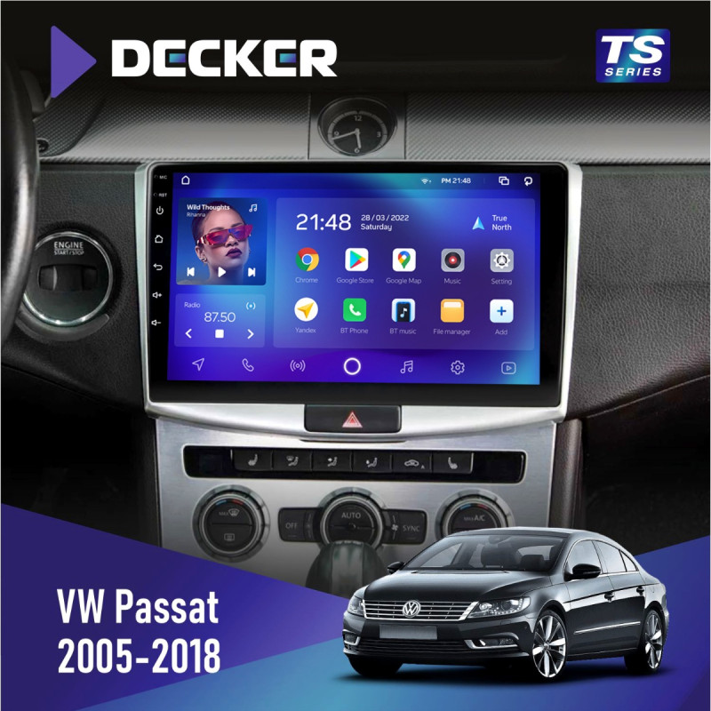 Штатна магнітола VW Passat (B6, B7) 2005-2014, CC 2012-2018 Cyclone C10-013 4x64 DSP 4G